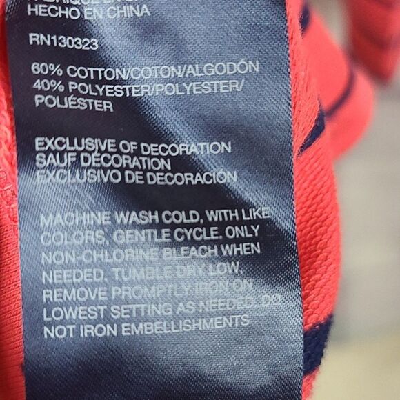 NWT Tommy Hilfiger Girls XL (16) Paradise Pink Striped Cold Shoulder Terry Dress - Picture 8 of 8